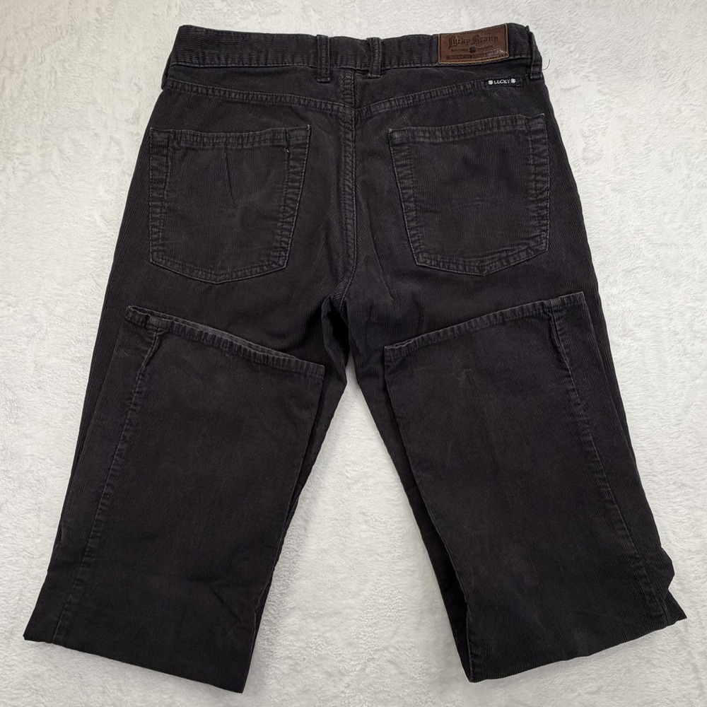 Lucky Brand 361 Vintage Straight Brown Corduroy Pants Casual Work Mens 30x30